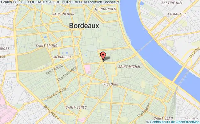 plan association Choeur Du Barreau De Bordeaux Bordeaux