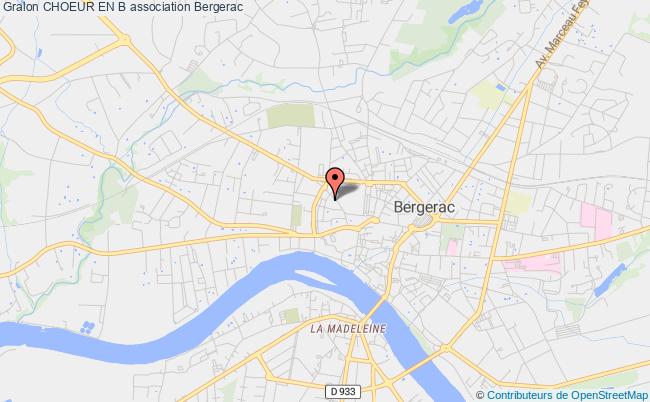 plan association Choeur En B Bergerac