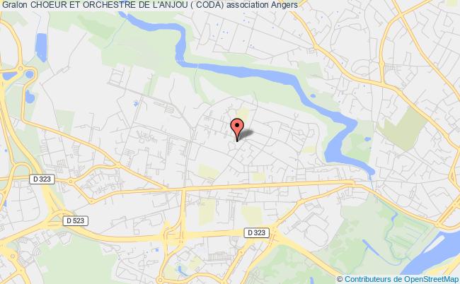 plan association Choeur Et Orchestre De L'anjou ( Coda) Angers
