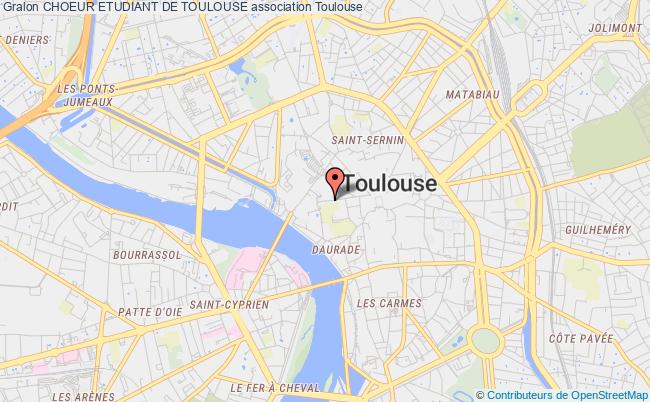 plan association Choeur Etudiant De Toulouse Toulouse