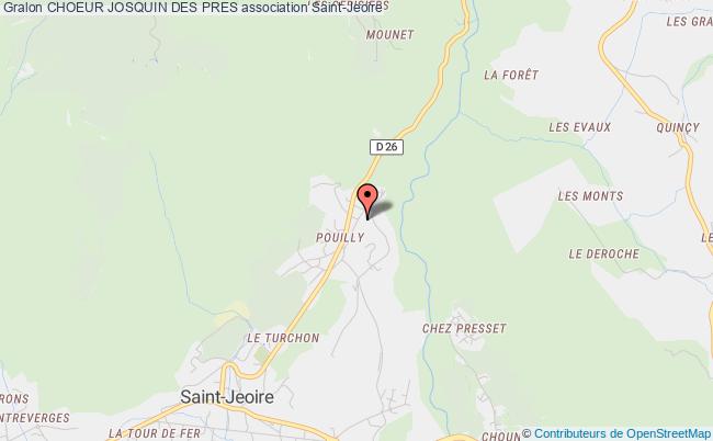 plan association Choeur Josquin Des Pres Saint-Jeoire