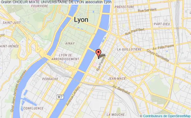 plan association Choeur Mixte Universitaire De Lyon Lyon