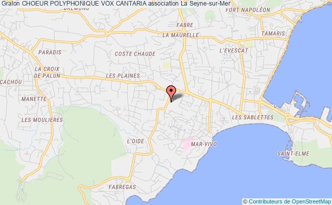 plan association Choeur Polyphonique Vox Cantaria La    Seyne-sur-Mer