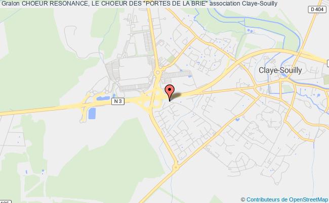 plan association Choeur Resonance, Le Choeur Des "portes De La Brie" Claye-Souilly