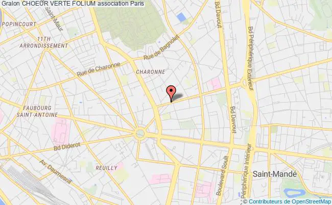 plan association Choeur Verte Folium Paris