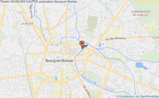 plan association Choeurs Cantus Bourg-en-Bresse