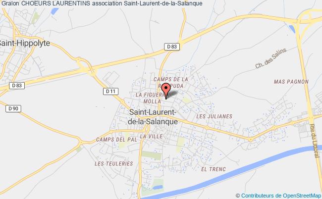 plan association Choeurs Laurentins Saint-Laurent-de-la-Salanque