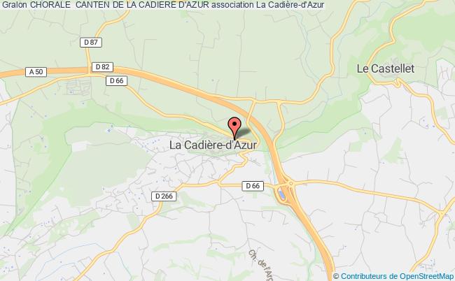 plan association Chorale  Canten De La Cadiere D'azur La    Cadière-d'Azur