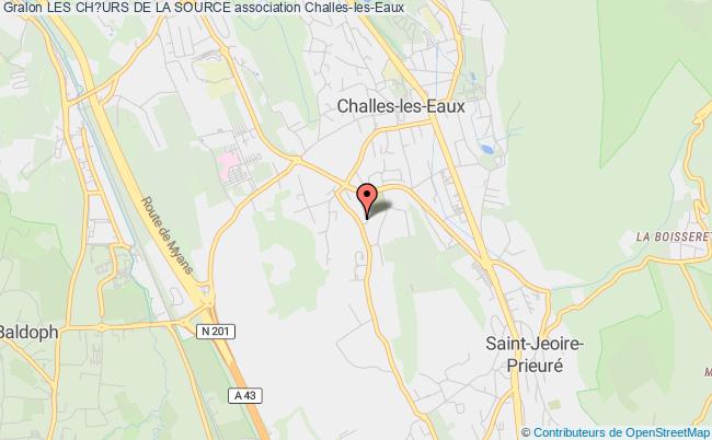 plan association Chorale "challes Canards Sauvages" Challes-les-Eaux