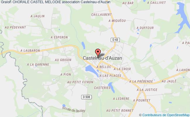 plan association Chorale Castel Melodie Castelnau d'Auzan Labarrère