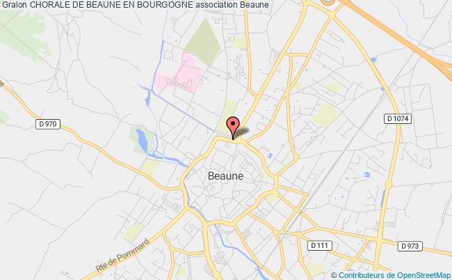 plan association Chorale De Beaune En Bourgogne Beaune