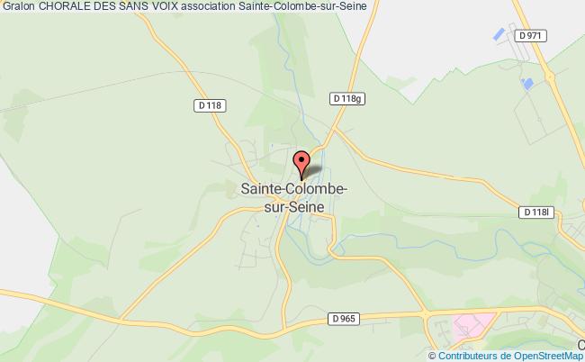 plan association Chorale Des Sans Voix Sainte-Colombe-sur-Seine
