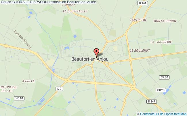 plan association Chorale Diapason Beaufort-en-Anjou