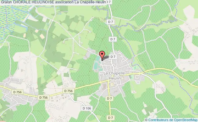 plan association Chorale Heulinoise Chapelle-Heulin