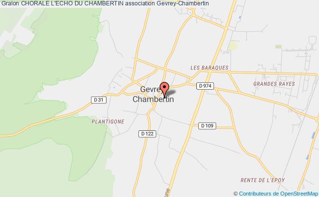 plan association Chorale L'echo Du Chambertin Gevrey-Chambertin