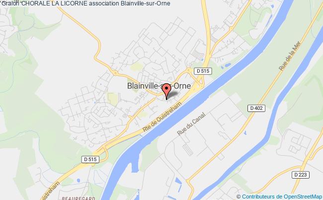 plan association Chorale La Licorne Blainville-sur-Orne