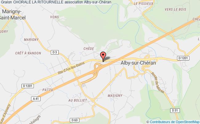 plan association Chorale La Ritournelle Alby-sur-Chéran
