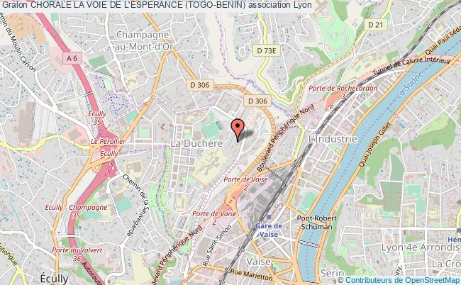 plan association Chorale La Voie De L'esperance (togo-benin) Lyon