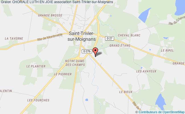 plan association Chorale Luth En Joie Saint-Trivier-sur-Moignans