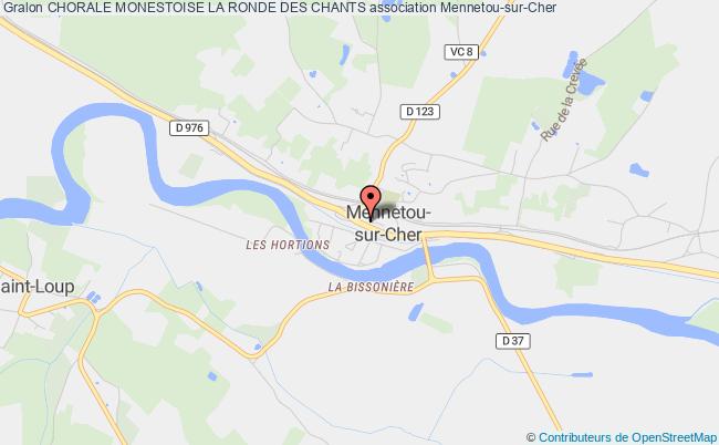 plan association Chorale Monestoise La Ronde Des Chants Mennetou-sur-Cher