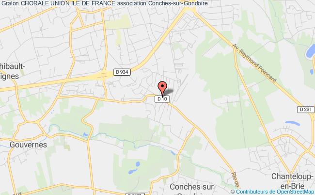 plan association Chorale Union Ile De France Conches-sur-Gondoire
