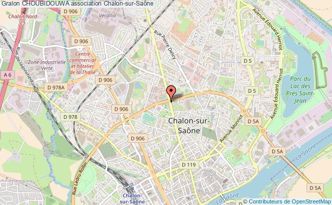 plan association Choubidouwa Chalon-sur-Saône