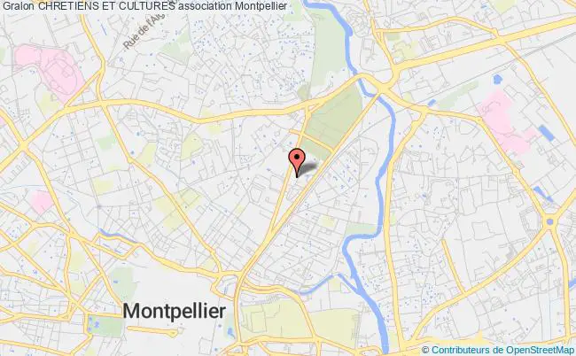plan association Chretiens Et Cultures Montpellier cédex 2