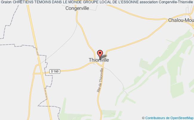 plan association ChrÉtiens TÉmoins Dans Le Monde Groupe Local De L'essonne Congerville-Thionville