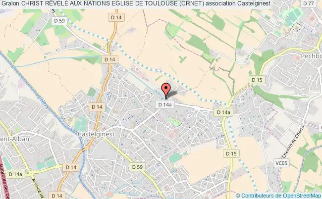 plan association Christ RÉvÉlÉ Aux Nations Eglise De Toulouse (crnet) Castelginest