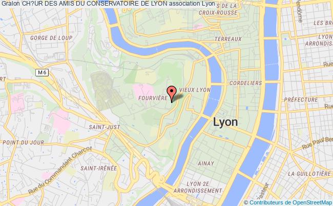 plan association Ch?ur Des Amis Du Conservatoire De Lyon Lyon