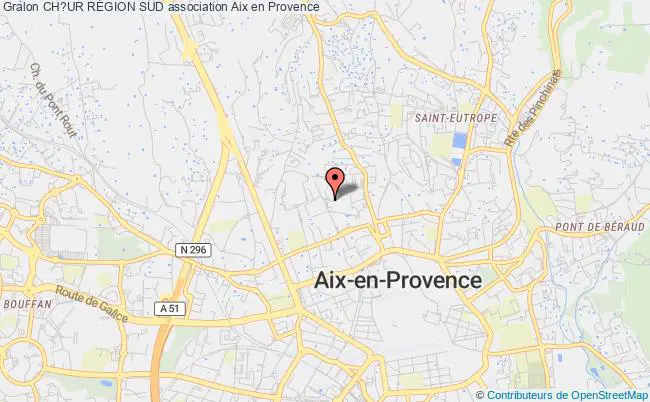 plan association Ch?ur RÉgion Sud Aix-en-Provence