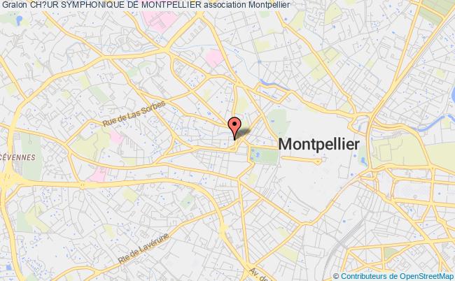 plan association Ch?ur Symphonique De Montpellier Montpellier