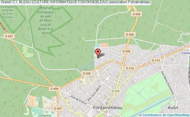 plan association C.i. Bleau (culture Informatique Fontainebleau) Fontainebleau