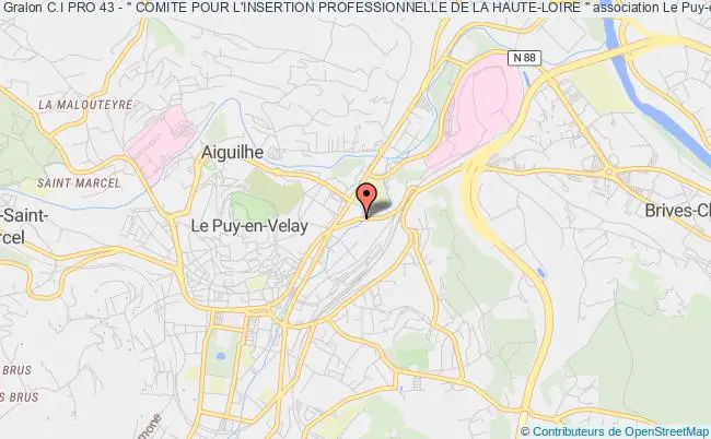 plan association C.i Pro 43 - " Comite Pour L'insertion Professionnelle De La Haute-loire " Le Puy-en-Velay