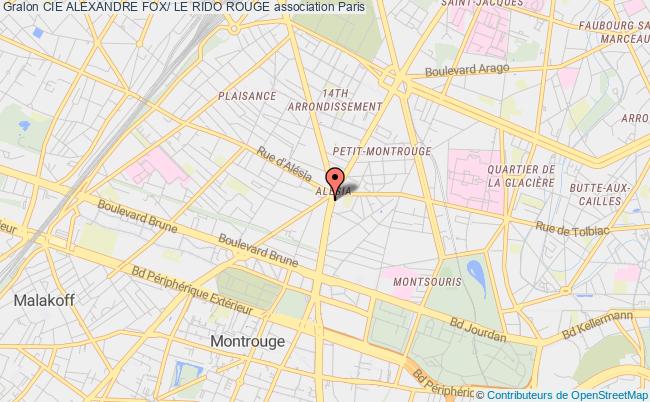 plan association Cie Alexandre Fox/ Le Rido Rouge Paris