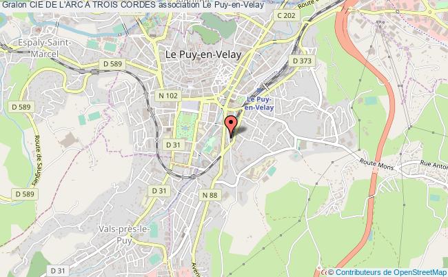 plan association Cie De L'arc A Trois Cordes Le    Puy-en-Velay
