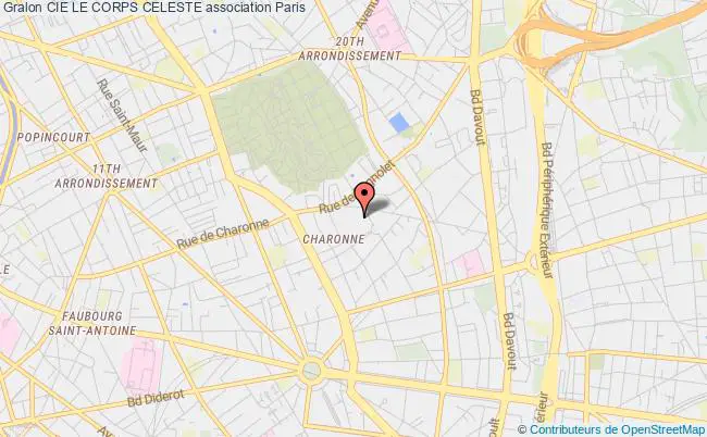 plan association Cie Le Corps Celeste PARIS