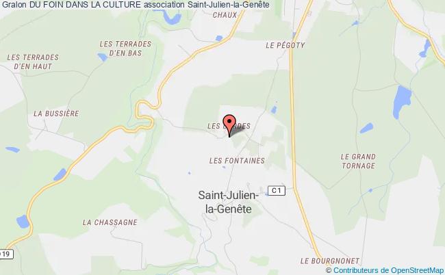 plan association Cie Les P'tites Jauges Saint-Julien-la-Genête