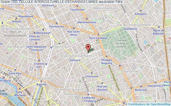 plan association Ciel Cellule Interculturelle D'echanges Libres Paris