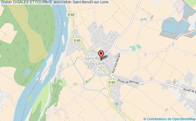 plan association Cigales Et Fourmis Saint-Benoît-sur-Loire