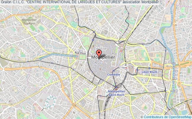 plan association C.i.l.c. "centre International De Langues Et Cultures" Montpellier