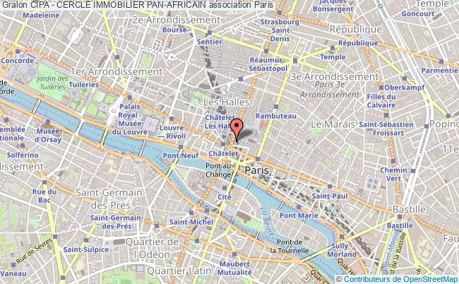 plan association Cipa - Cercle Immobilier Pan-africain Paris 1er