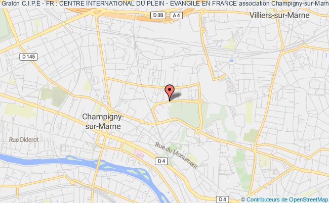 plan association C.i.p.e - Fr : Centre International Du Plein - Evangile En France Champigny-sur-Marne