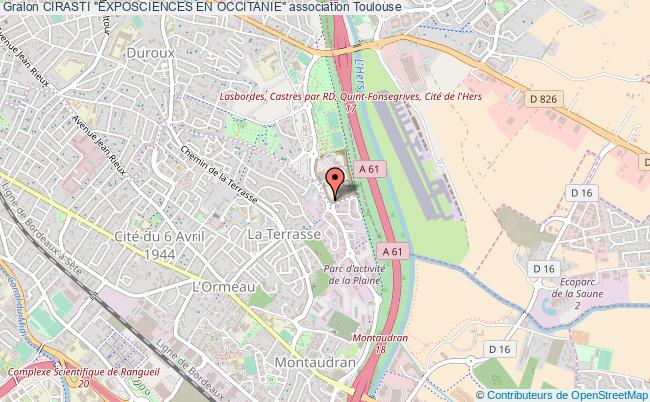 plan association Cirasti "exposciences En Occitanie" Toulouse Cedex 5