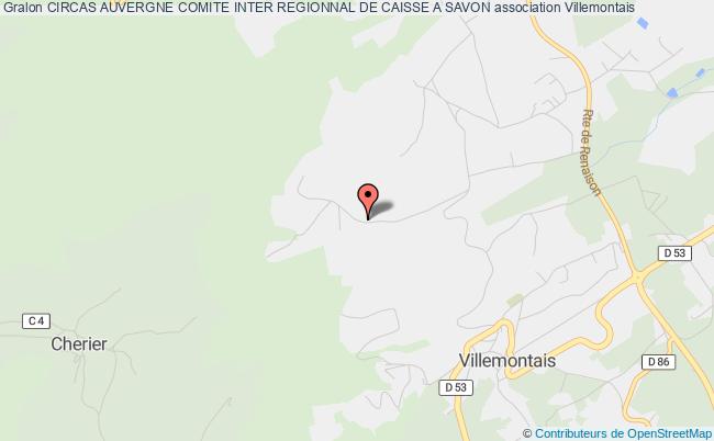 plan association Circas Auvergne Comite Inter Regionnal De Caisse A Savon Villemontais