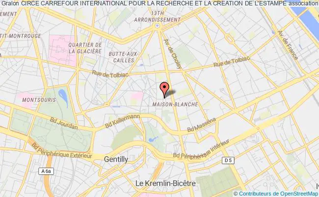 plan association Circe Carrefour International Pour La Recherche Et La Creation De L'estampe Paris
