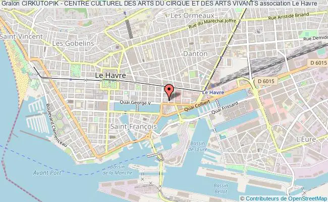 plan association Cirkutopik - Centre Culturel Des Arts Du Cirque Et Des Arts Vivants Le    Havre