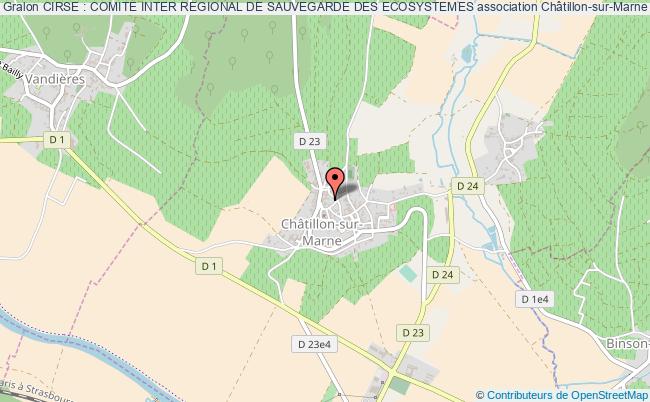 plan association Cirse : Comite Inter Regional De Sauvegarde Des Ecosystemes Châtillon-sur-Marne