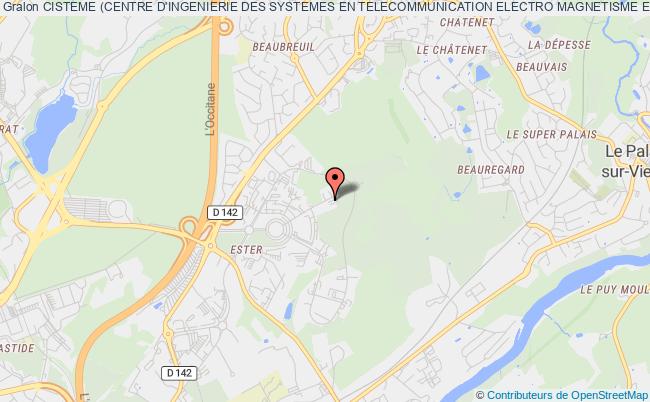 plan association Cisteme (centre D'ingenierie Des Systemes En Telecommunication Electro Magnetisme Et Electronique) Limoges