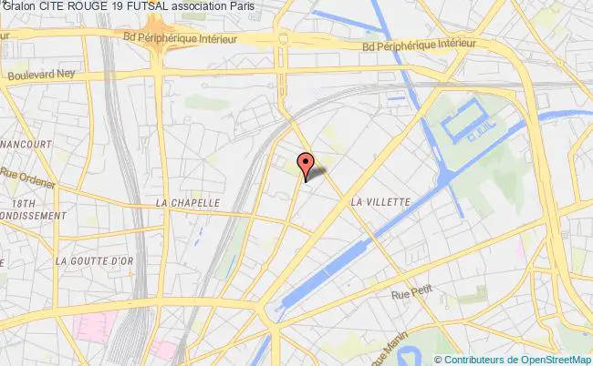 plan association Cite Rouge 19 Futsal Paris 19e